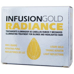 TAHE KERATIN INFUSION A + B GOLD RADIANCE для светлых и мелированных волос (2x10 мл)