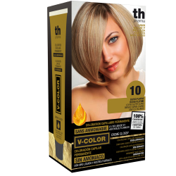 Краска для волос V- color no.10 (платиновый блонд)-домашний комплект+шампунь и маска бесплатн