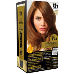 Краска для волос V- color no.7.03 (редний золотистый натуральный блонд) домашний комплект         