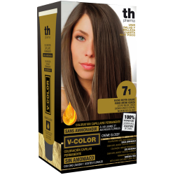 Краска для волос V- color no.7.1 (средний пепельный бл) -домашний комплект+шампунь и маска бесплатно
