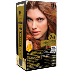 Краска для волос V- color no.7.46 (средний медно..)домашний комплект+шампунь и маска бесплатно